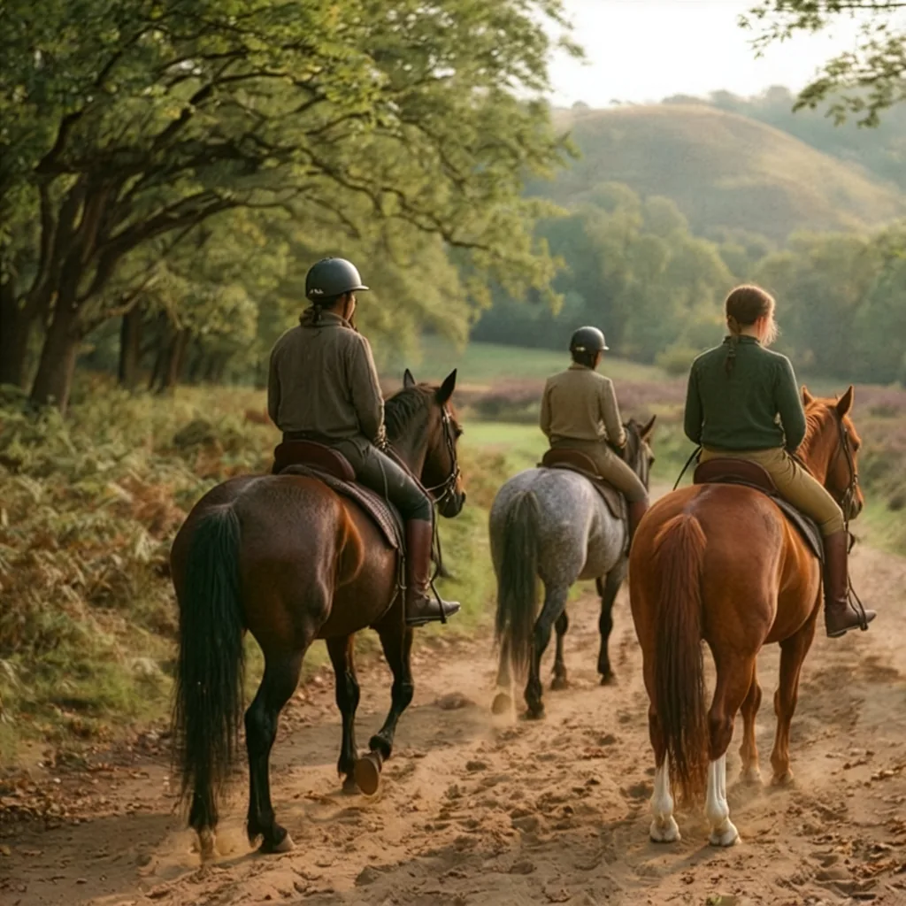 Balade à cheval en Corrèze, autour de Sainte-Féréole