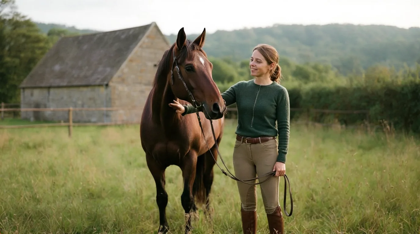 Cours d'équitation à Sainte-Féréole, Corrèze