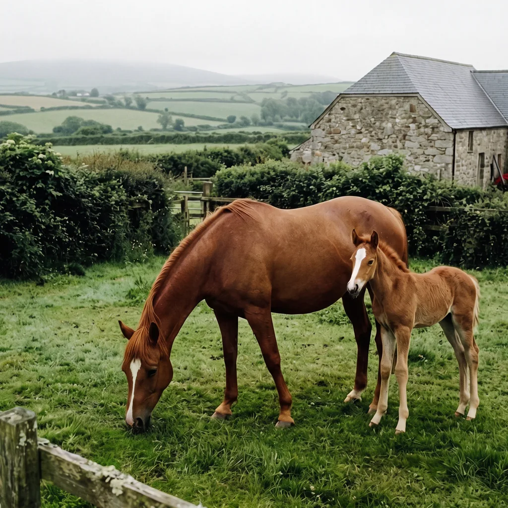 Élevage de chevaux au Écuries de Sarget, Sainte-Féréole